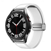 olcso Samsung óraszíjak-Óraszíj mert Samsung Galaxy Watch 7/6/5/4 40/44mm, Watch 6 Classic 43/47mm, Watch 4 Classic 42/46mm Szilikon Csere Szíj Állítható Sportszíj Modern csat Karszalag