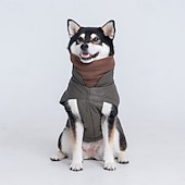 cheap Coats-Warm Dog Winter Vest with Turtleneck for Medium Large Dogs - Quilted Pet Jacket for Cold Weather - Windproof &amp; Comfortable