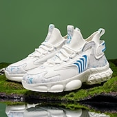 ieftine Pantofi de alergare pentru bărbați-Adidași sport albaștri și argintii pentru bărbați - pantofi de alergare de înaltă performanță cu design dinamic, ideali pentru stiluri de viață active și activități în aer liber