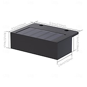 olcso Kültéri falilámpák-4 db napelemes, vízálló kültéri fali lámpa, 1/2/3/4 LED, villakertbe, lépcsőházba, erkélyre, kerítésbe, verandára, dekorációs világításba