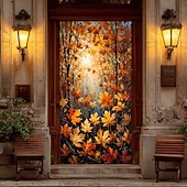 ieftine Bannere pentru garaj și ușă-Halloween Afișe Capacul ușii Bannere în aer liber Peisaj de toamnă Drăguţ #D Petrecere Cămin Cameră pentru adolescenți Cămin universitar Dormitor de fraternitate în peștera bărbaților pentru băieți