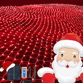 preiswerte Solar-Außenleuchten-Außen solar Netzlichter verbindbare wasserdichte Lichterkette klarer Draht mit 8 Modi zeitgesteuerte Fernbedienung Innenhof Garten Rasen Party Hochzeit Feiertagsbaum Dekorationslichter Requisiten