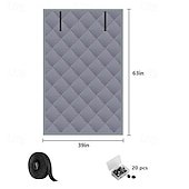 billiga Skärm för fönster och dörr-Vinterisolerat fönsterskydd, oxfordtyg termiskt skydd frostbeständigt gardinset med kardborreband för fönstervärme i hemmet skydd mot kallt väder