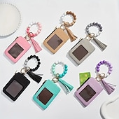 baratos Até 30 $-pulseira chaveiro carteira chaveiro de contas de silicone pulseira de contas de silicone chaveiro carteira chaveiro elástica pulseira