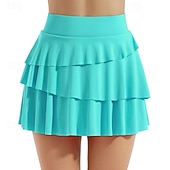 halpa Naisten hameet ja shortsit-Naisten Yhtenäinen Rento hame Tennishame Tennishortsit Nopea kuivuminen Hengittävä Tennis Urheilu Juoksu Alaosat Musta Pinkki Sininen Tennisvaatteet