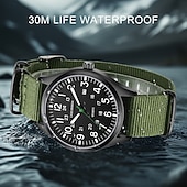 preiswerte Quarz-Uhren-LIGE Geschenk für Frauen Männer Quarz Uhr Lässige Wasserdichte Textilarmbanduhr