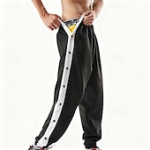 voordelige Joggingbroek-Voor heren Joggingbroeken Broek wegscheuren Broek Trekkoord Zak Elastische taille Kleurenblok Comfort Buitensporten Dagelijks Modieus Casual blauw Zwart / Wit Micro-elastisch