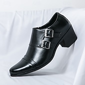 abordables Zapatos de monje-Zapatos monk strap para hombre en negro y dorado con estampado de cocodrilo: piel sintética de primera calidad, diseño de lujo con doble hebilla, perfectos para eventos formales, bodas y ocasiones de negocios.