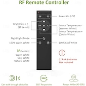 abordables Contrôle à distance-Ruban LED COB FCOB flexible haute densité 5 m (16,4 pi) 640 LED/m, température de couleur réglable 3000 K - 6000 K, IRC 90, intensité variable, pour chambre, cuisine, décoration intérieure, 24 V CC