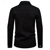 baratos Fantasias masculinas dos anos 1920-Loucos anos 20 Anos 20 Retro Vintage Blusa / Camisa Mafioso Padrinho Corte Justo Fantasia Homens Baile de Máscaras Traje de festa para noite Negócio / Cerimônia / Casamento Festa de Solteira Adulto