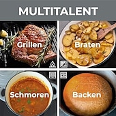 Недорогие Кухонная посуда-чугунная овальная кастрюля с крышкой-каплесборником светло-серого цвета