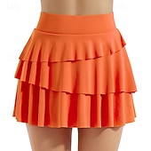 halpa Naisten hameet ja shortsit-Naisten Yhtenäinen Rento hame Tennishame Tennishortsit Nopea kuivuminen Hengittävä Tennis Urheilu Juoksu Alaosat Musta Pinkki Sininen Tennisvaatteet