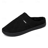 economico Ciabatte e infradito da uomo-Per uomo Pantofole &amp; Infradito Pantofole di peluche Foderato in pile Camminata Casual Quotidiano Pelle sintetica Caldo Confortevole Mocassino Nero Blu Inverno