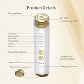 halpa Kasvojen hoitolaitteet-uusi kuuma myynti ems-mikrovirta rf-kauneuslaite kotikäyttöön kasvojen esittelylaite monitoiminen kasvojen kauneuslaite puhdistaa ihohuokoset lika häivyttää ryppyjä lisää ihon kimmoisuutta