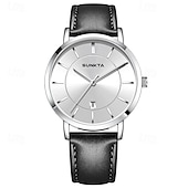 halpa Kvartsikellot-LIGE Miesten Kvarttikello Liiketoiminta Vedenkestävä PU Nahkakello