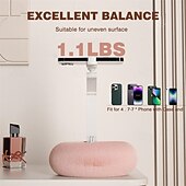 baratos Suporte para telemóvel-Suporte flexível para celular com ajuste de altura e ângulo para cama, compatível com iPhone 14 Pro Max, iPhone 13 Pro Max, etc. Samsung S10, S9, S8. &amp; outro