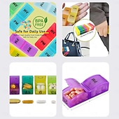 levne úschovna zavazadel a cestování-Měsíční organizér na léky 2krát denně, krabička na léky na 31 dní s přihrádkami dopoledne a odpoledne, velký měsíční organizér na léky na vitamíny a doplňky stravy &amp;léky, cestovní pouzdro na léky, bez