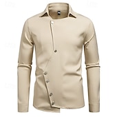 baratos Fantasias masculinas dos anos 1920-Loucos anos 20 Anos 20 Retro Vintage Blusa / Camisa Mafioso Padrinho Corte Justo Fantasia Homens Baile de Máscaras Traje de festa para noite Negócio / Cerimônia / Casamento Festa de Solteira Adulto