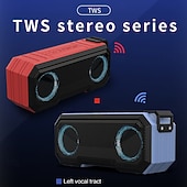 abordables Haut-parleurs Bluetooth-Enceinte portable sans fil subwoofer haute puissance IPX6 étanche éclairage RGB 7 couleurs et effets de fête dynamiques autonomie de batterie longue durée connexion sans fil entrée USB/SD/TF carte