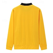 economico Giubbotti Casual-Per uomo Giacca Leggera Giacca Casual Vacanza Quotidiano Traspirante Tasca Primavera Autunno Semplice Moda Classico Collo alla coreana Regolare Nero Giallo Rosso Blu marino Blu reale Giacca