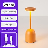 cheap Table Lamps-Rechargeable Cordless LED Table Lamps Touch Sensor Light, 3-Levels Portable Dimming Wireless Battery Operated Lamp,Night Light/Restaurant Table/Outdoor/Coffee/Bar