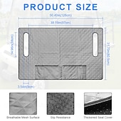 billige Husholdningsartikler-golfbilsetetrekk, universelt golfbilsetehåndkleteppe med 4 lommer foran &amp;Sklisikker bunn passer til Ezgo, Yamaha, Club Car og flere golfbiler med 2 seter