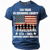  4. juli 2026 250. minnedag Patriotisk Patriot Amerikansk Flag T-skjorte