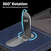 abordables Carcasas Samsung-teléfono Funda Para Samsung galaxia Z Flip 7 Z Flip 6 Z Flip 5 Z Flip 4 Z Flip 3 Funda Trasera adsorción magnética con Soporte Magnética Soporte de carga inalámbrica Retro ordenador personal Cuero de