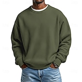 economico Felpe di base-Per uomo Maglia Felpa a nido d'ape Maglione Aalbicocca Bianco Girocollo Semplice Testurizzato Casuale Quotidiano Sport &amp; Outdoor Poliestere Streetwear Cool Abbigliamento Sportivo Primavera &amp; Autunno