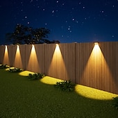 olcso Kültéri falilámpák-4 db napelemes, vízálló kültéri fali lámpa, 1/2/3/4 LED, villakertbe, lépcsőházba, erkélyre, kerítésbe, verandára, dekorációs világításba