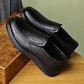 halpa Miesten loaferit ja nauhattomat kengät-Miesten ruskeat keinonahkaiset talvikengät, lämpimät ja mukavat, fleecevuori lisälämpöä varten, täydelliset talvipäiviin ja rentoon ulkoiluun