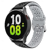 זול להקות שעונים של סמסונג-צפו בנד ל Samsung Galaxy Watch 7/6/5/4 40/44mm, Watch 6 Classic 43/47mm, Watch 4 Classic 42/46mm סיליקוןריצה תַחֲלִיף רצועה מתכוונן אבזם מודרני מודפס פרחוני צמיד