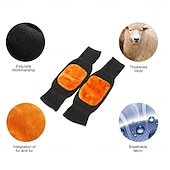 ieftine incalzire racire-Genunchiere termice de iarnă din cașmir pentru genunchiere pentru femei și bărbați, genunchiere din lână pentru dureri articulare, tendinită, artrită, genunchiere pentru artrită reumatică, genunchiere