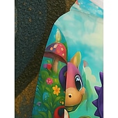 cheap Boy's 3D Animals-Boys' 3D Graphic Dinosaur Hoodie Pullover Long Sleeve 3D Print Spring Fall Sports Fashion Streetwear Kids 4-12 Years Hooded Outdoor Casual Daily Regular Fit