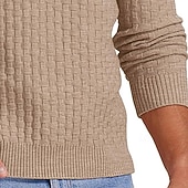 ieftine pulover pentru bărbați-Bărbați Pulover Pulover pulover Striat Tricotat Topuri obișnuite Tricotat Croi Slim Simplu Stil Nautic Îmbrăcăminte tricotată Contemporan Casual Purtare Zilnică Îmbrăcăminte Toamnă Toamna iarna Negru