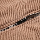 baratos Jaquetas Casuais-Homens Jaqueta de Inverno Casaco de lã Jaqueta casual Férias Diário Térmico / Quente Bolsos Tosão Outono Inverno Tecido Moda Roupa de rua Lapela Padrão Preto cáqui Verde Tropa Cinzento Casaco