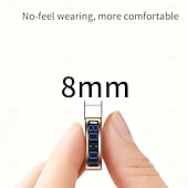 halpa Älykkäät rannekkeet-SR16 Älykello 0.1 inch Älykäs rannekoru Älykello Bluetooth Lämpötilan valvonta Askelmittari Aktiivisuuden seuranta Yhteensopiva Android iOS Naisten Miehet Vedenkestävä IPX-8 22 mm: n kellokotelo