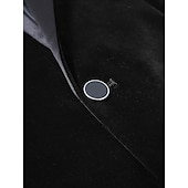 preiswerte Herren Kostüme der 1920er Jahre-Retro Vintage Goldene Zwanziger 1920er Smoking Anzüge &amp; Blazer langarm Der große Gatsby Gentleman Einfarbig Kostüm Herren Karnevalskostüm Karneval Neujahr Cocktailparty Themenparty