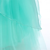 preiswerte Mädchen Verkleidung Kostüme-Buchwoche 2026 Kinder Mädchen Kleid Partykleid einfarbig ärmellos Bühnenkleid besondere Anlässe Mesh Mode Alltag Prinzessin Maxi Partykleid Swingkleid Tüllkleid Sommer Frühling ab 4 Jahren grün