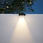 olcso Kültéri falilámpák-4 db napelemes, vízálló kültéri fali lámpa, 1/2/3/4 LED, villakertbe, lépcsőházba, erkélyre, kerítésbe, verandára, dekorációs világításba