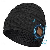 cheap Beanie Headphones-Men's Wireless Hat Valentine's Day Gift for Teenage Boys and Girls  Men's and Women's Adult Teenage Socks  Cool Technology Wireless Music Hat with Earphones for Gamers Husband Valentine's Day Gift
