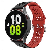זול להקות שעונים של סמסונג-צפו בנד ל Samsung Galaxy Watch 7/6/5/4 40/44mm, Watch 6 Classic 43/47mm, Watch 4 Classic 42/46mm סיליקוןריצה תַחֲלִיף רצועה מתכוונן אבזם מודרני מודפס פרחוני צמיד