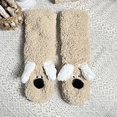 billiga hem strumpor-mysiga tjocka strumpor kvinnor varma vinterplysch sovstrumpor mjuka hemmagolvsstrumpor bekväma postpartum loungestrumpor inomhus termokläder