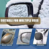 levne vytápění a chlazení-Sada 2 krytů zpětných zrcátek do auta s nastavitelným popruhem, vhodné pro většinu SUV, malé nákladní vozy a osobní automobily, snadná instalace a demontáž, univerzální příslušenství pro nákladní vozy