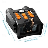 Недорогие Приборы измерения уровня-Бинокль 1080p, инфракрасный прибор ночного видения, 5-кратный зум, работающий днем и ночью, может снимать фото и видео с цифровым зумом, подходит для путешествий на открытом воздухе и ночного видения