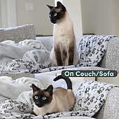 abordables Tapis &amp; Couvertures-Couverture douce et lavable de qualité supérieure pour chiens et chats d'intérieur, idéale pour les chiens de toutes tailles et de tous âges, y compris les chiots.