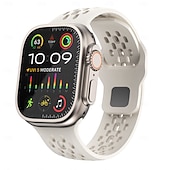 preiswerte Apple Watch-Armbänder-Sportarmband Solo-Loop Kompatibel mit Apple Watch Armband 38mm 40mm 41mm 42mm 44mm 45mm 49mm Sternenlicht Luxus Verstellbar Silikon Ersatzarmband für iwatch Ultra 3 2 Series 11 10 9 8 7 SE 6 5 4 3 2 1