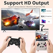 abordables Jeux vidéo-console de jeux portable rétro Anbernic RG35XX Plus, système Linux, écran IPS 3,5 pouces, lecteur vidéo de poche