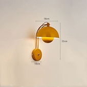 Недорогие Бра-Настенные бра, бра в форме макарон, прикроватная лампа в форме цветка, металлический светильник для чтения, настенные светильники для спальни и гостиной.