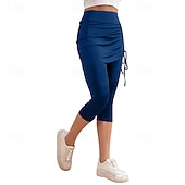 abordables Faldas y Skorts para Mujeres-Mujer Color sólido Falda casual Falda con leggings Frunce Correa Eslático Transpirable Tenis pepinillo Corriendo Prendas de abajo Gris oscuro Negro Rosa Ropa de tenis